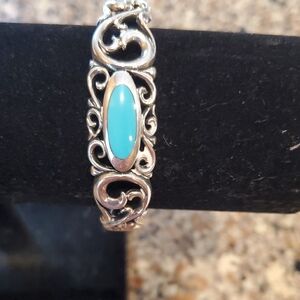 Sterling Silver and Turquoise Bracelet